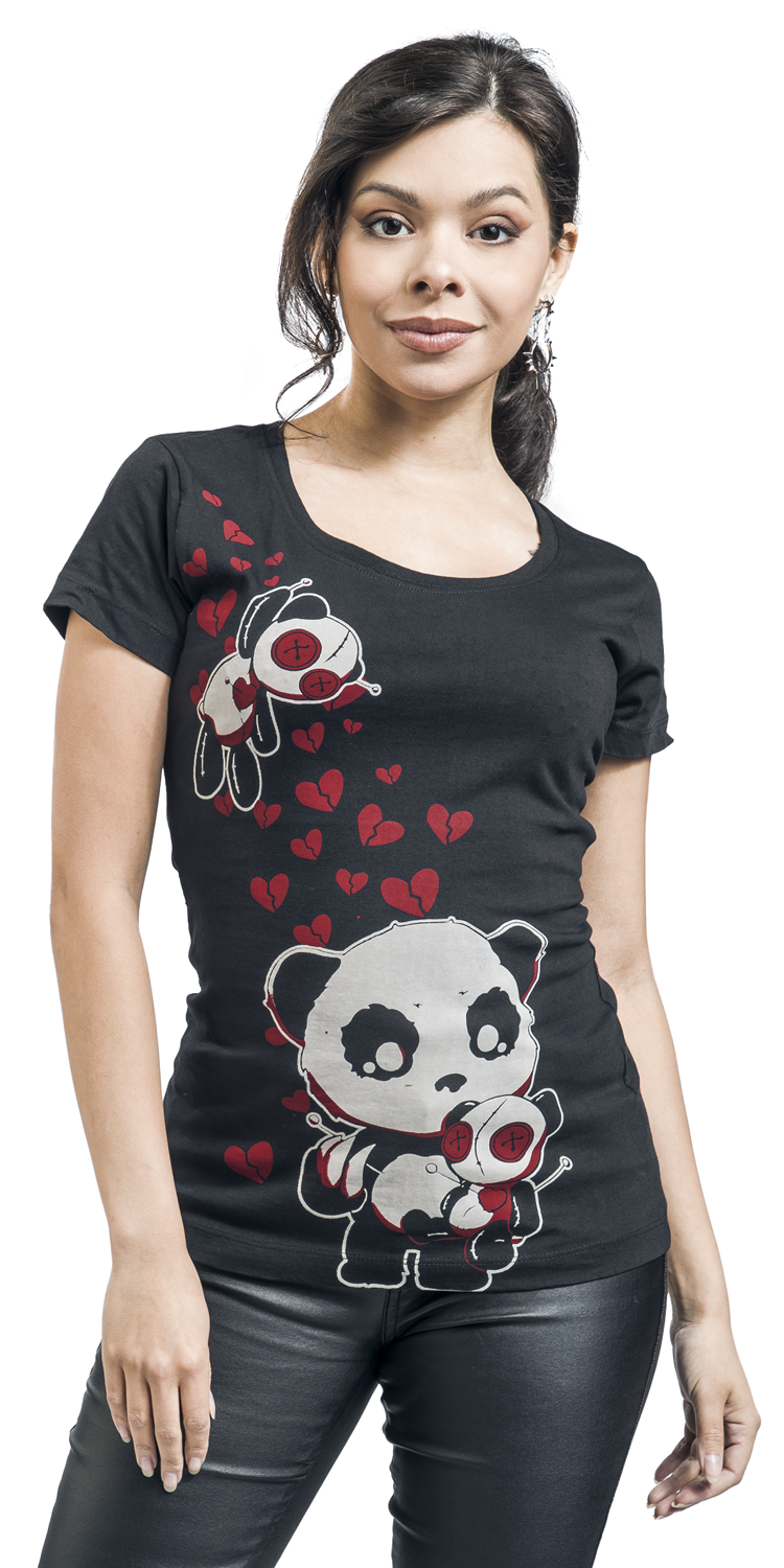 Cupcake Cult Voodoo Panda T-Shirt T-Shirt schwarz