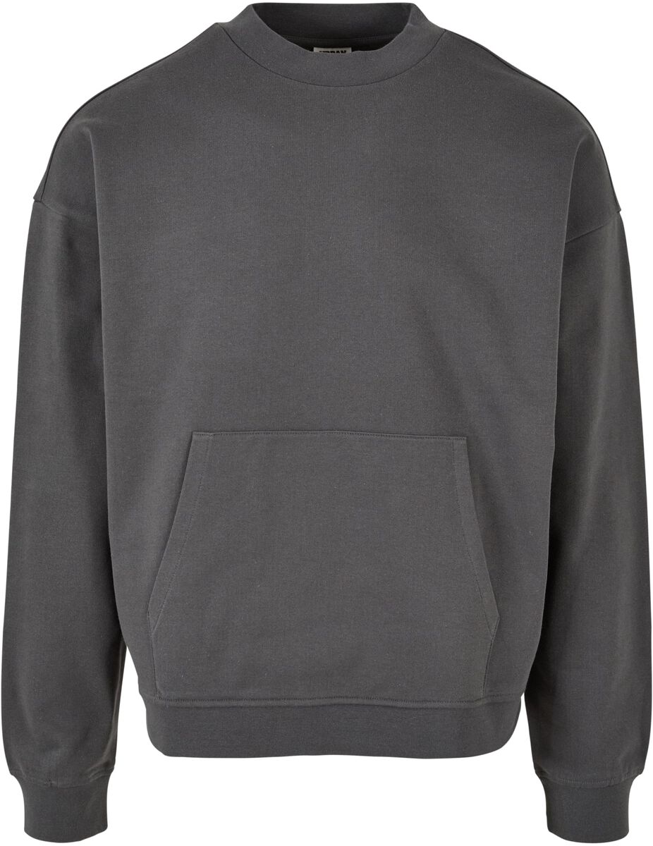 Urban Classics Sweatshirt - Boxy Pocket Crew - S bis XXL - für Männer - Größe S - grau
