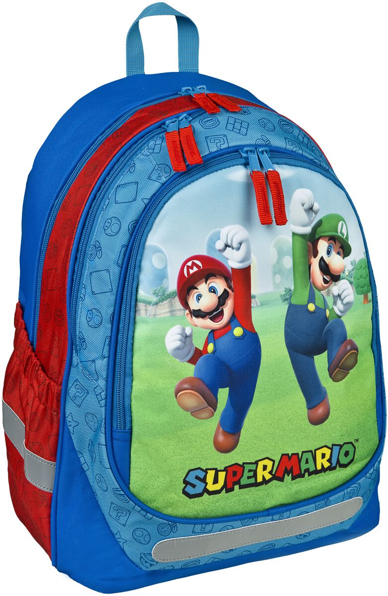 Super Mario - Gaming Rucksack - Mario und Luigi Schulrucksack - multicolor