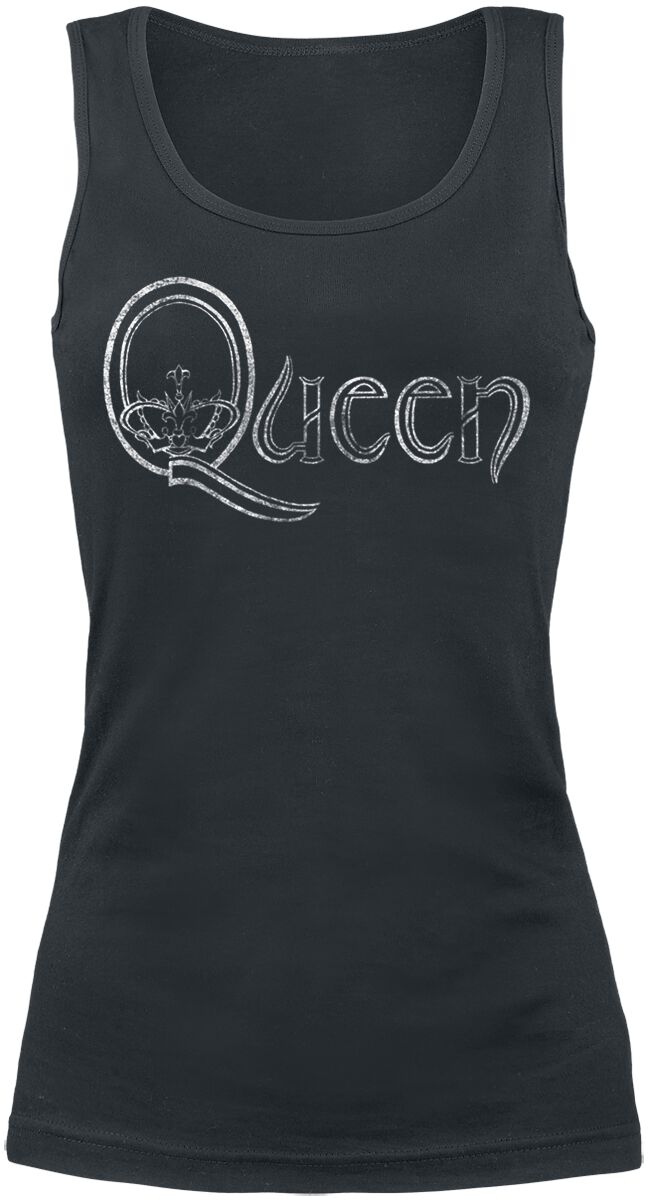 Queen Logo Tank-Top schwarz in M