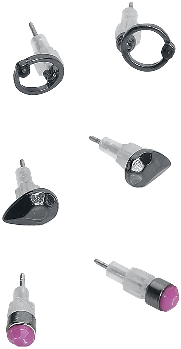 Basic Collection  Ohrstecker-Set silberfarben - 30.03% Rabatt