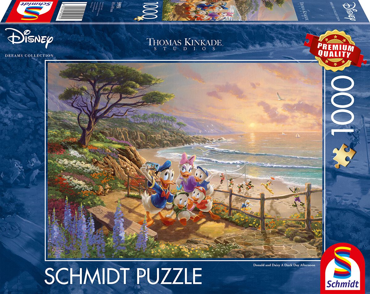 Micky Maus - Disney Puzzle - Thomas Kinkade Studios - Disney Dreams Collection - A Duck Day Afternoon - multicolor  - Li