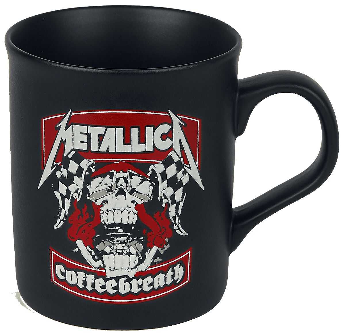 Metallica Tasse - Coffeebreath - mattschwarz  - Lizenziertes Merchandise!