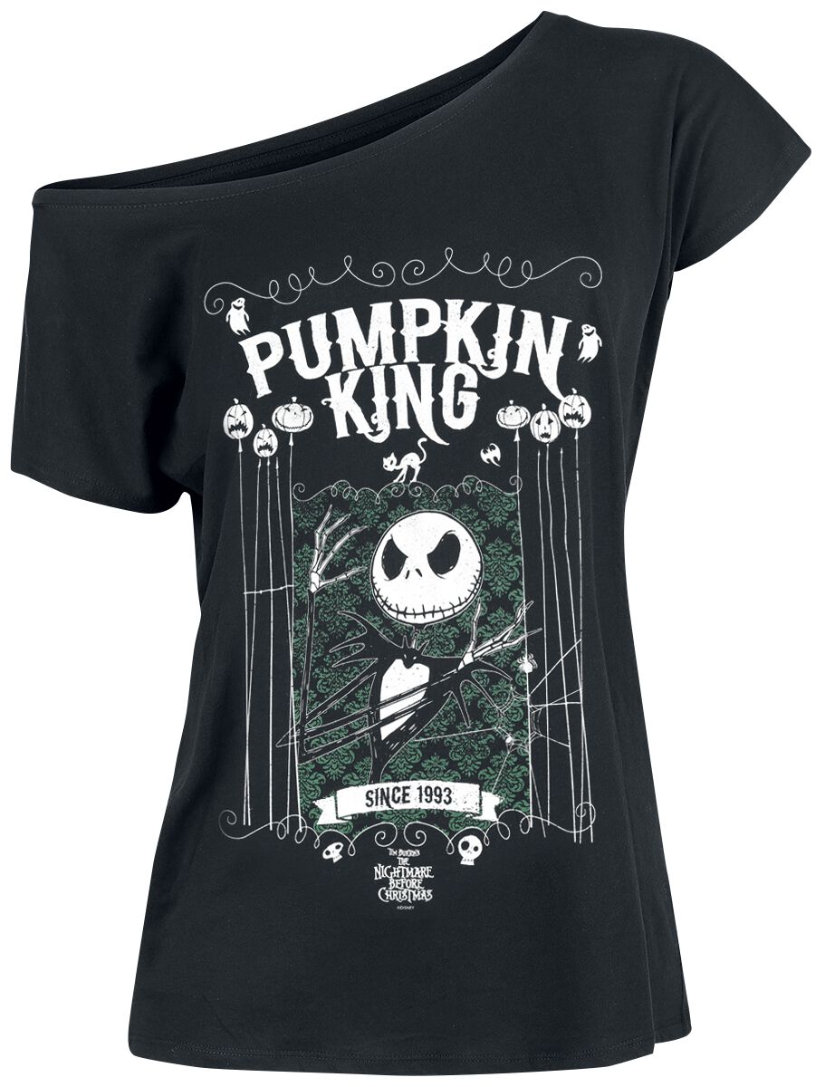 The Nightmare Before Christmas - Disney T-Shirt - Jack Skellington - Pumpkin King - S bis 5XL - für Damen - Größe M - sc