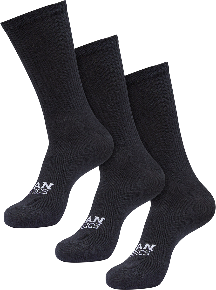 Urban Classics - Simple Flat Knit Socks 3-Pack - Socken - schwarz