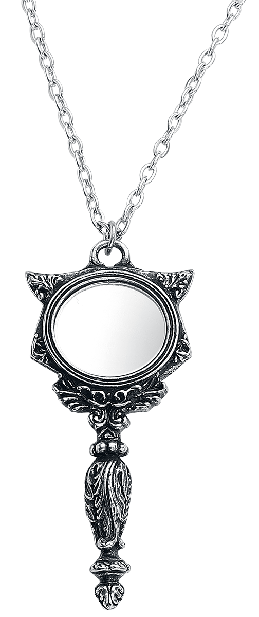 Alchemy Gothic Sacred Cat Vanity Halskette silberfarben