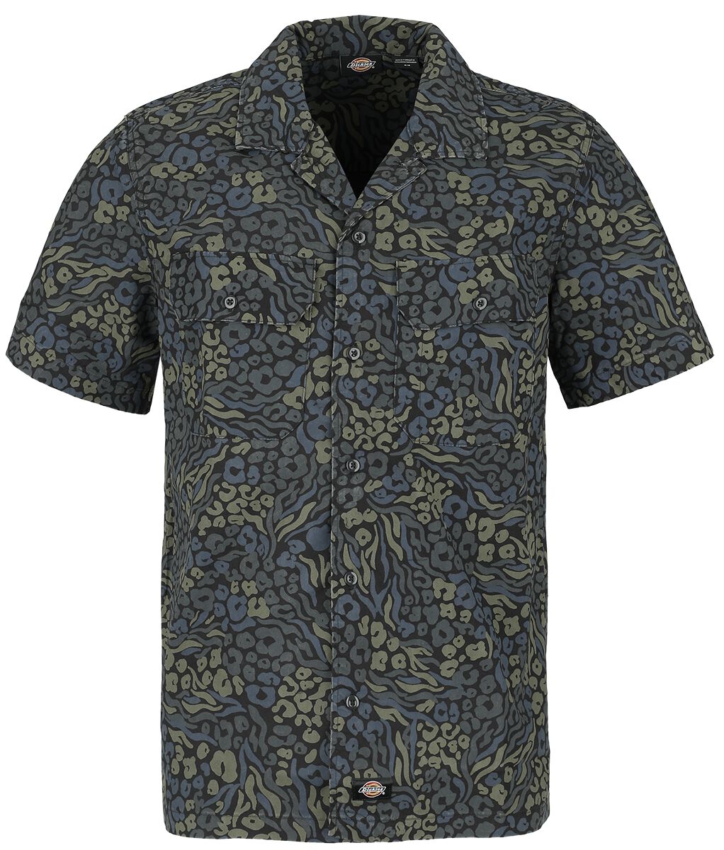 Image of Camicia Maniche Corte di Dickies - Saltville Shirt - S a M - Uomo - multicolore