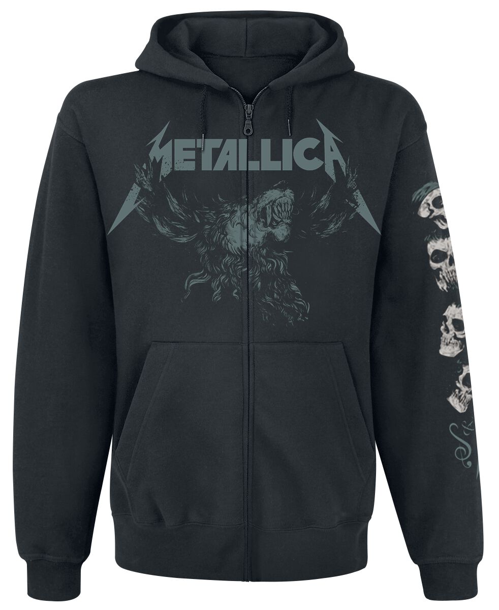 Metallica Kapuzenjacke - S&M2 - Skull - S bis 5XL - für Männer - Größe 4XL - schwarz  - Lizenziertes Merchandise!