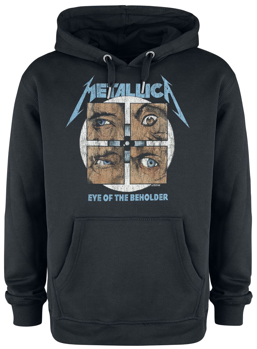 Metallica Kapuzenpullover - Amplified Collection - Eye Of The Beholder - L - für Männer - Größe L - schwarz  - Lizenziertes Merchandise!