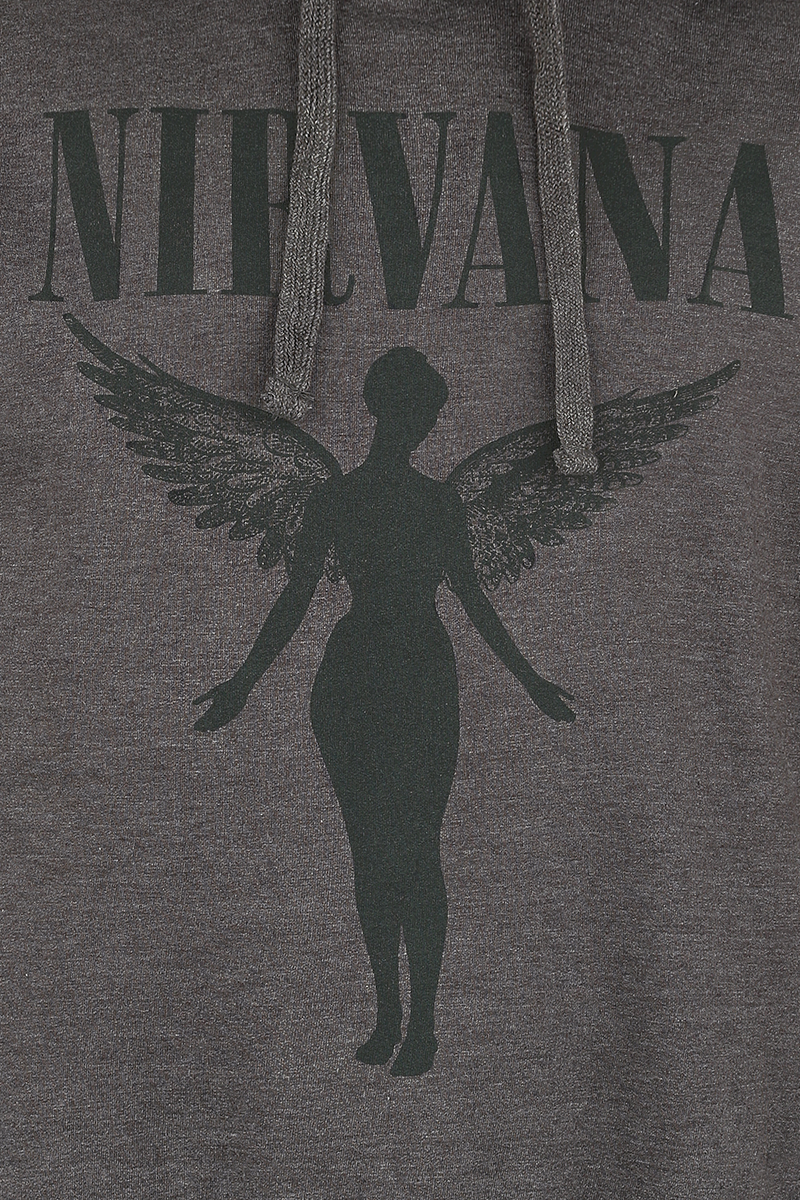 Nirvana Angel Kapuzenpullover charcoal