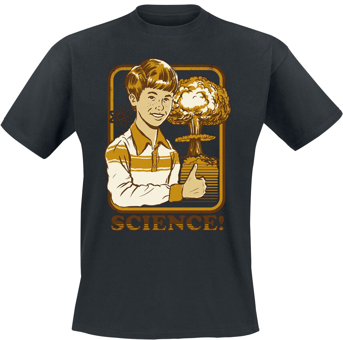 Image of T-Shirt Magliette Divertenti di Steven Rhodes - Science! - M a XL - Uomo - nero