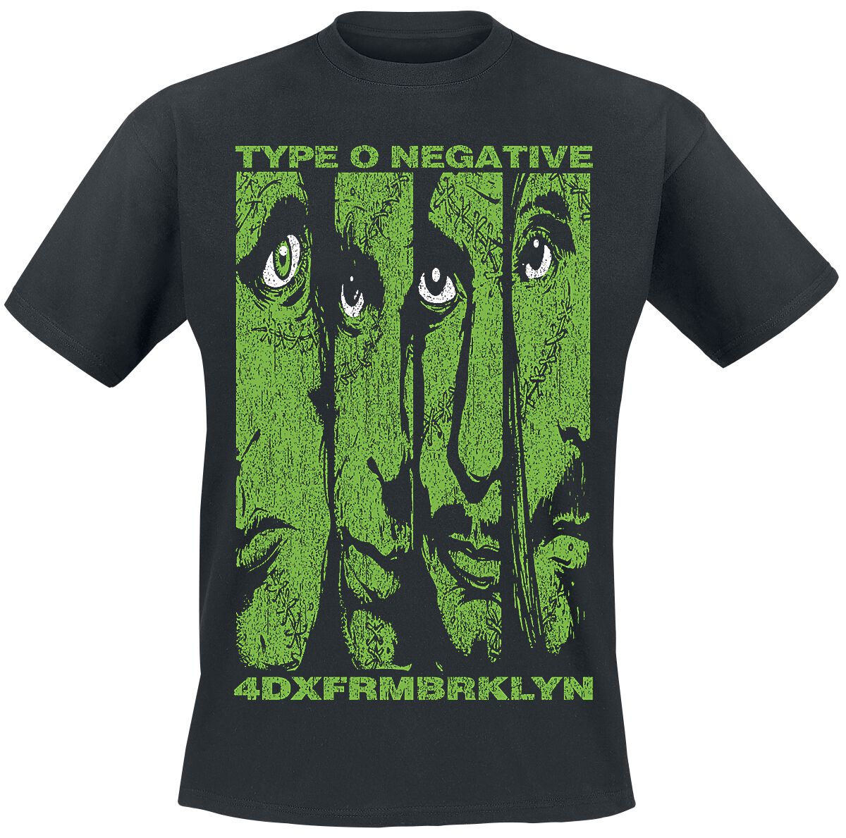 Type O Negative T-Shirt - Faces - S bis XXL - für Männer - Größe XL - schwarz  - Lizenziertes Merchandise!