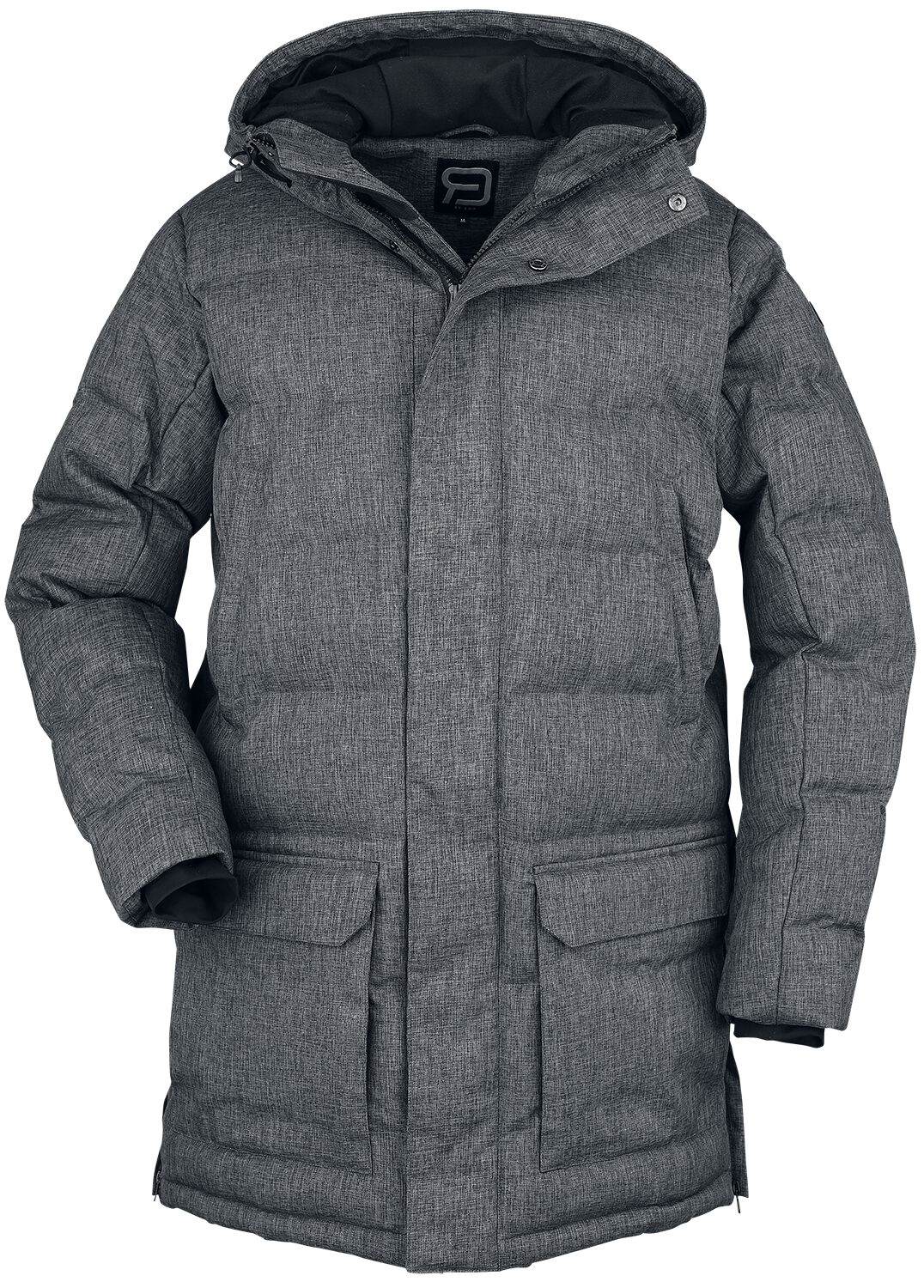 Wintermantel für Männer  grau meliert Padded wintercoat von RED by EMP