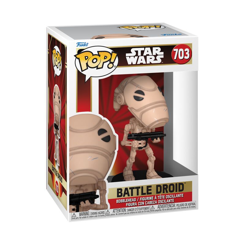 Star Wars Die Dunkle Bedrohung - Battle Droid Vinyl Figur 703 Funko Pop! multicolor