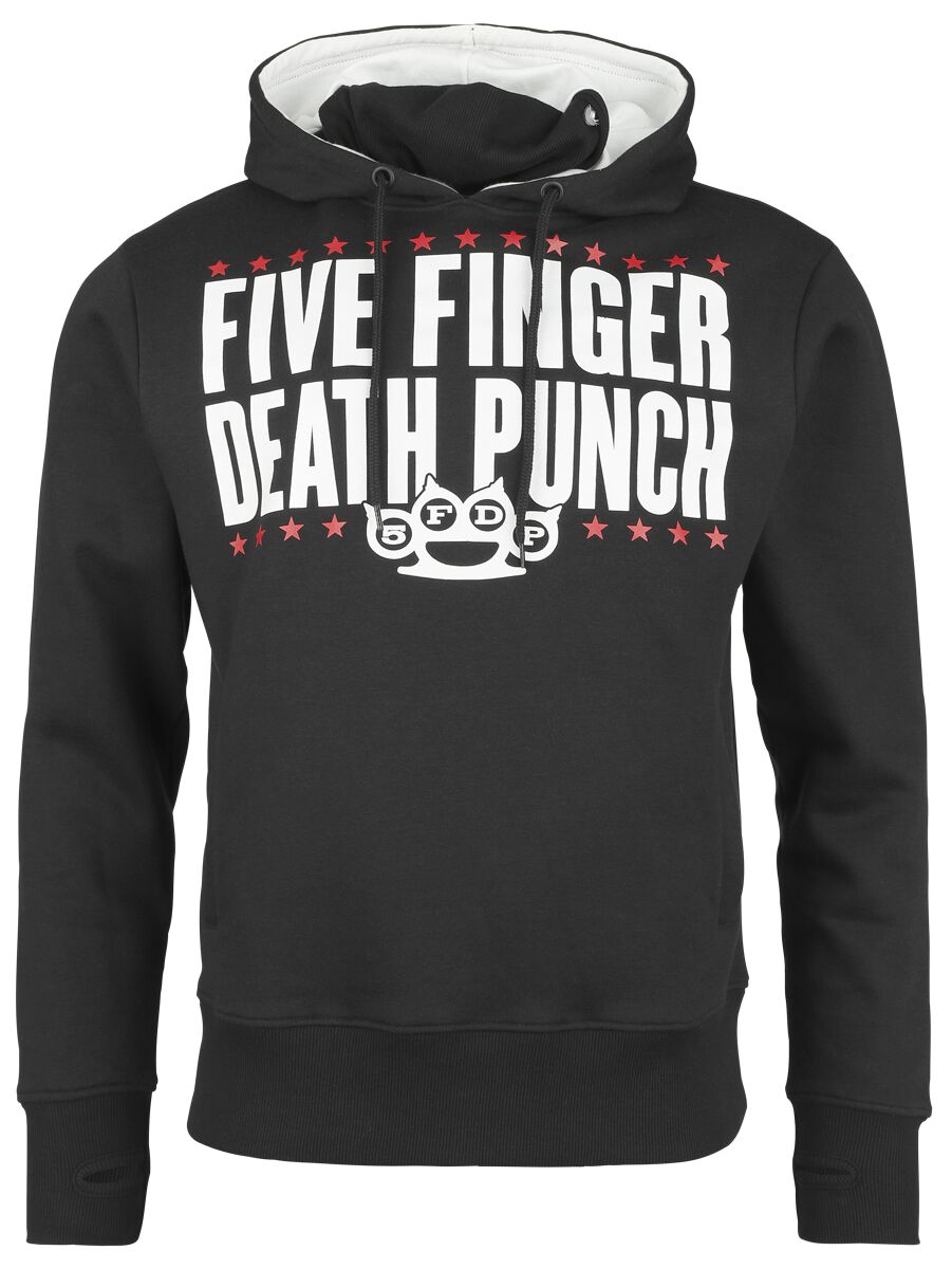 Five Finger Death Punch Kapuzenpullover - Punchagram - S bis XL - für Männer - Größe M - schwarz  - EMP exklusives Merchandise!