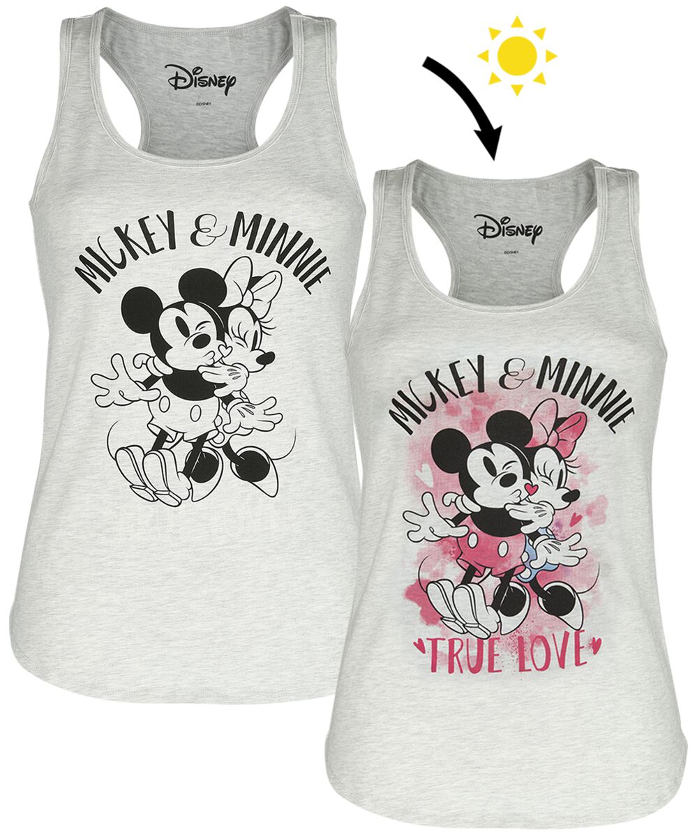Image of Top Disney di Minnie & Topolino - Minnie Mouse - S a XXL - Donna - grigio