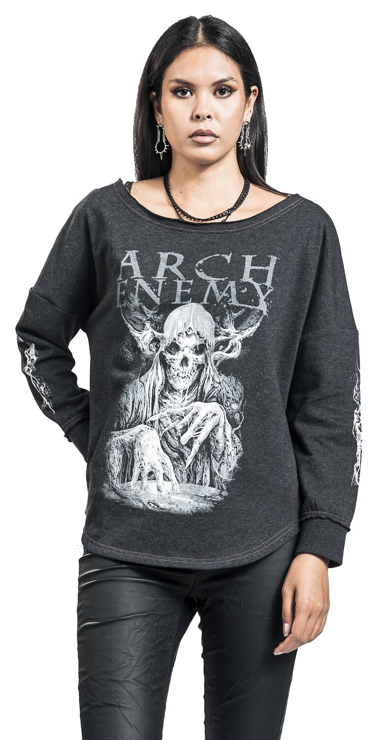 Arch Enemy Sweatshirt - EMP Signature Collection - S bis L - für Damen - Größe L - schwarz  - EMP exklusives Merchandise!