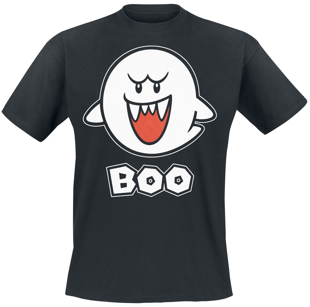 Super Mario - Gaming T-Shirt - Boo - L - für Männer - Größe L - schwarz