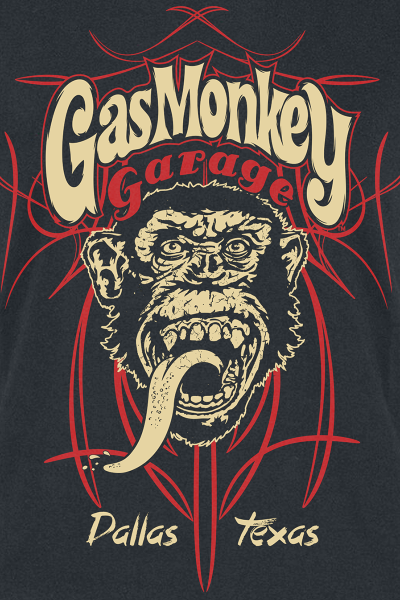 Gas Monkey Garage Dallas Texas T-Shirt schwarz