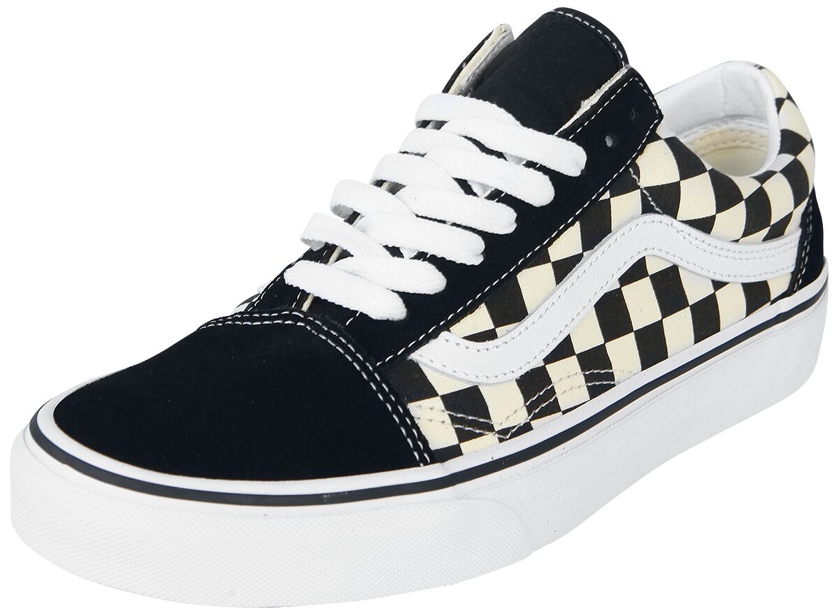 Vans Sneaker - Old Skool Primary Check - EU37 bis EU47 - Größe EU39 - schwarz/weiß