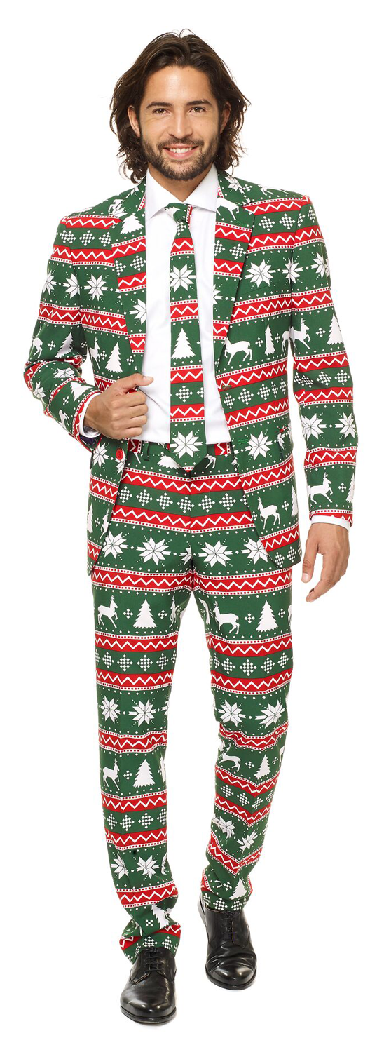 OppoSuits Festive Green Kostüm multicolor