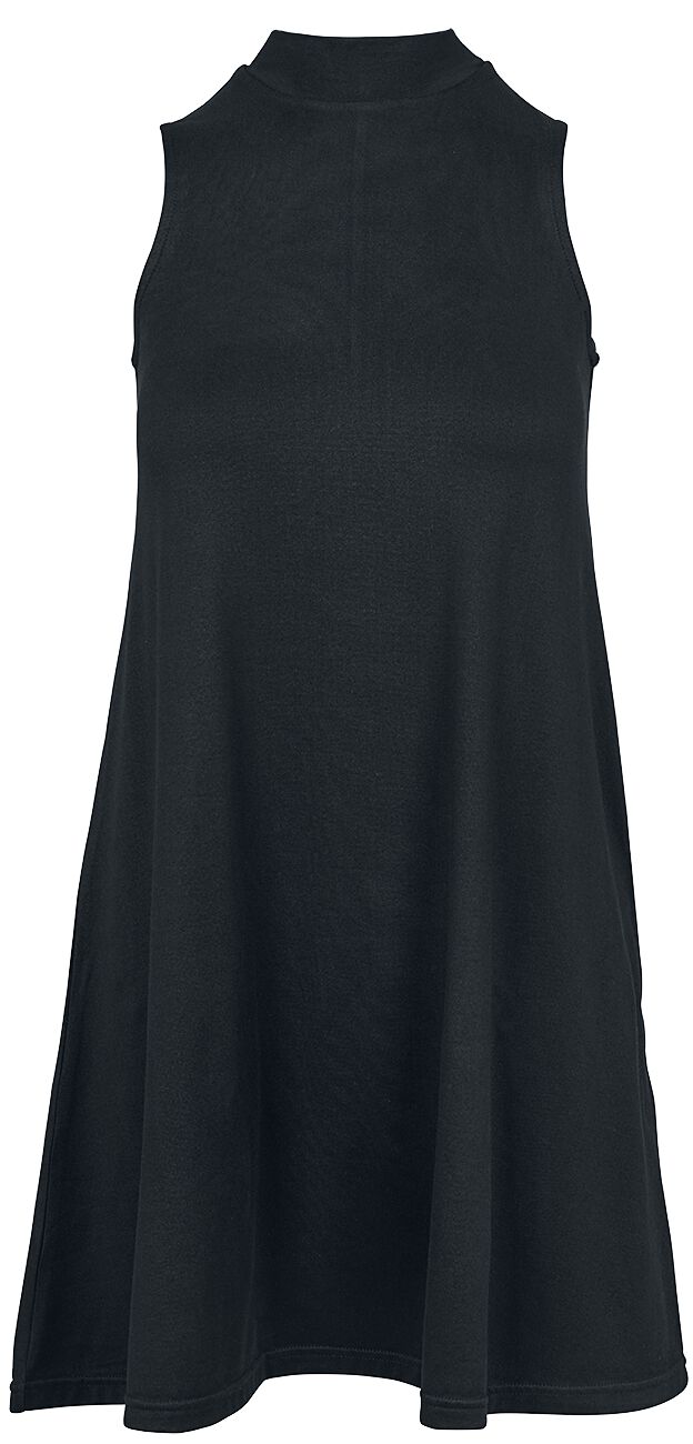 Urban Classics Kurzes Kleid - Ladies A-Line Turtleneck Dress - XS bis 5XL - für Damen - Größe XS - schwarz