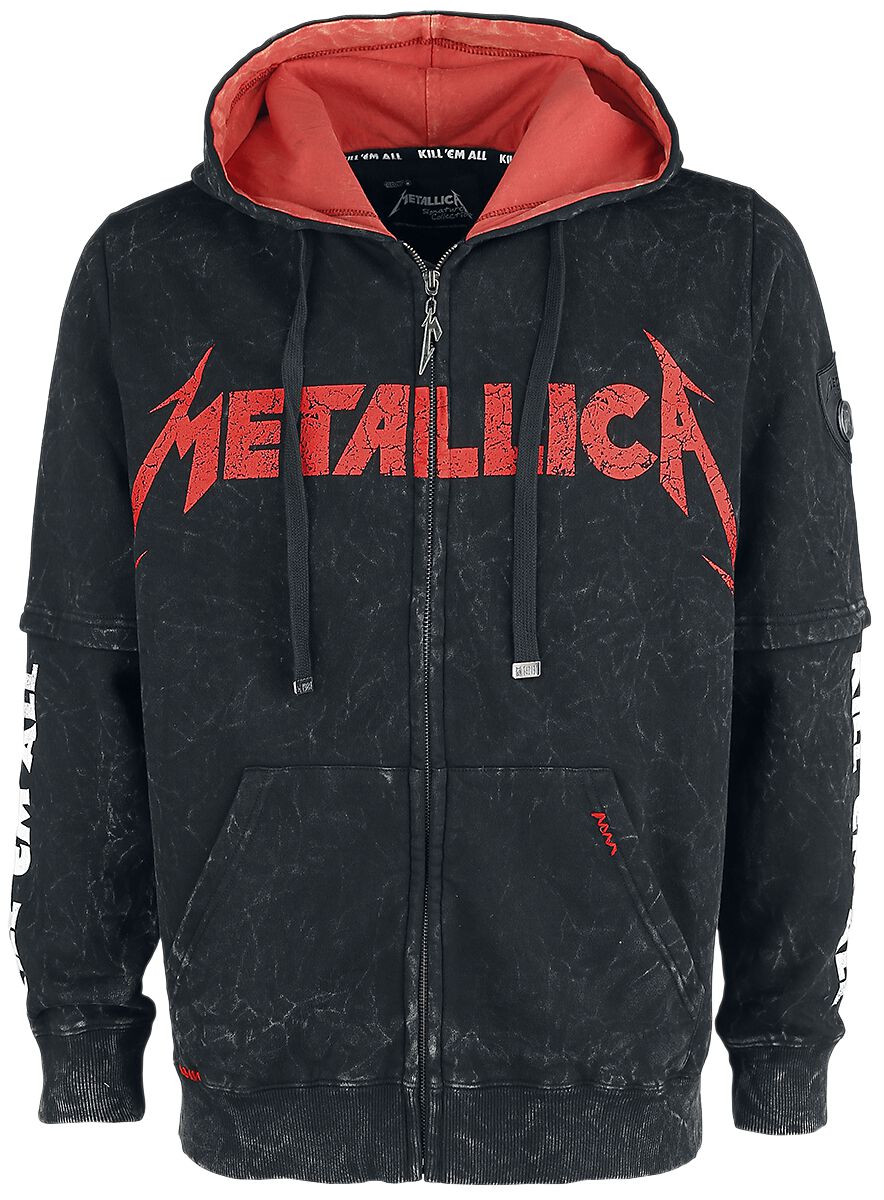 Metallica Kapuzenjacke - EMP Signature Collection - M bis 4XL - für Männer - Größe XXL - schwarz  - EMP exklusives Merchandise!