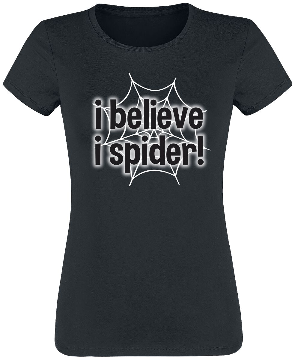Sprüche T-Shirt - I Believe I Spider! - S bis 3XL - für Damen - Größe 3XL - schwarz