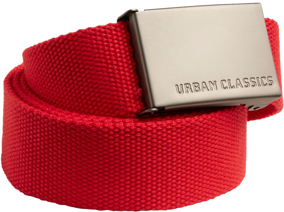 Urban Classics Gürtel - Canvas Belt - rot