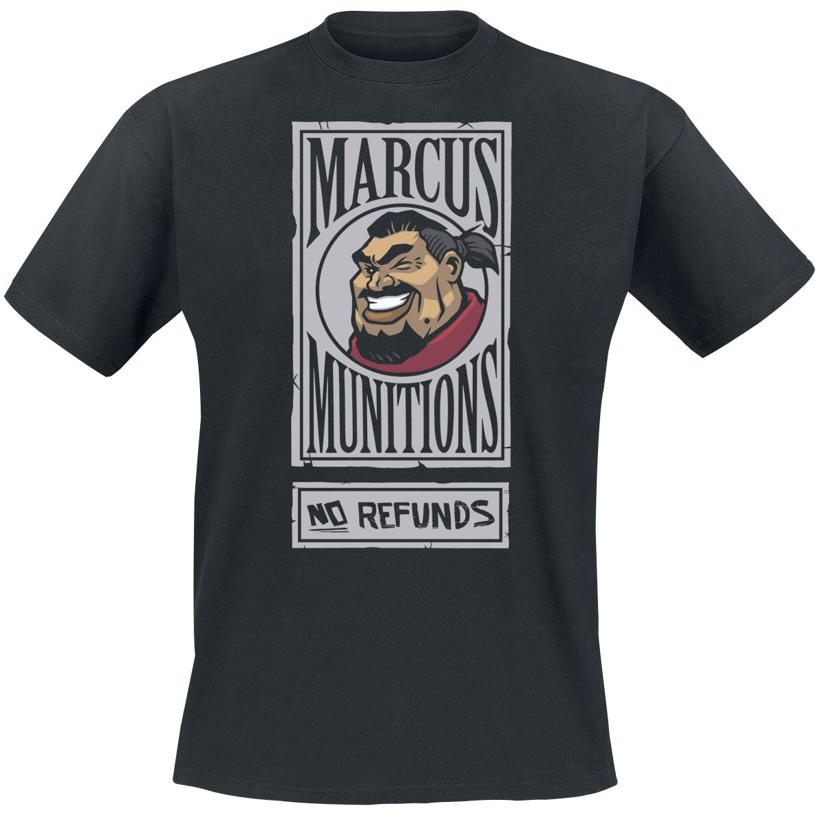 Borderlands - Gaming T-Shirt - 3 - Marcus Munitions - S bis XL - für Männer - Größe L - schwarz  - EMP exklusives Merchandise!