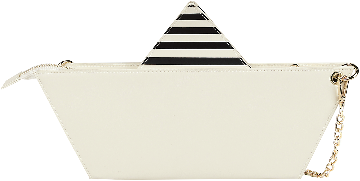 Banned Retro Summer Shell Clutch weiß multicolor