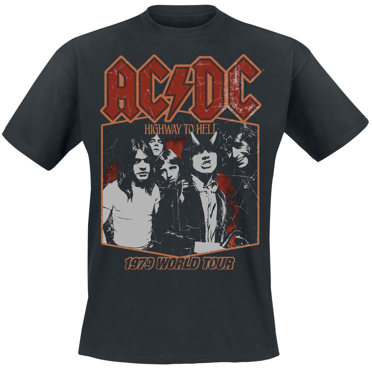 AC/DC Highway To Hell Tour `79 T-Shirt schwarz in L