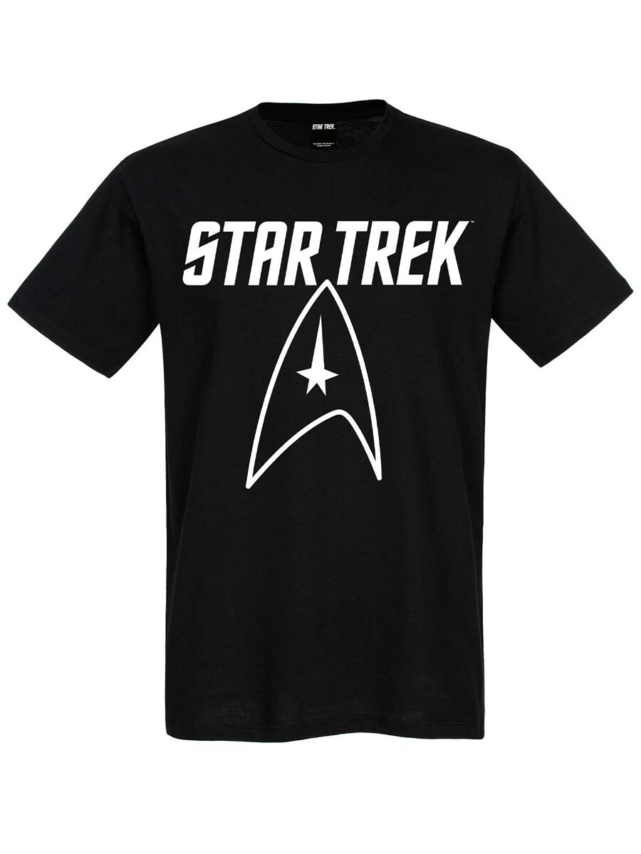 Star Trek T-Shirt - Star Trek Big Logo - M bis XXL - für Männer - Größe XL - schwarz  - Lizenzierter Fanartikel