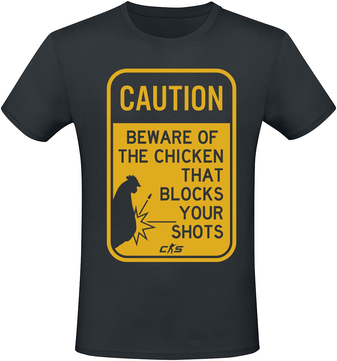 Counter-Strike 2 - Chicken Block T-Shirt schwarz in XL