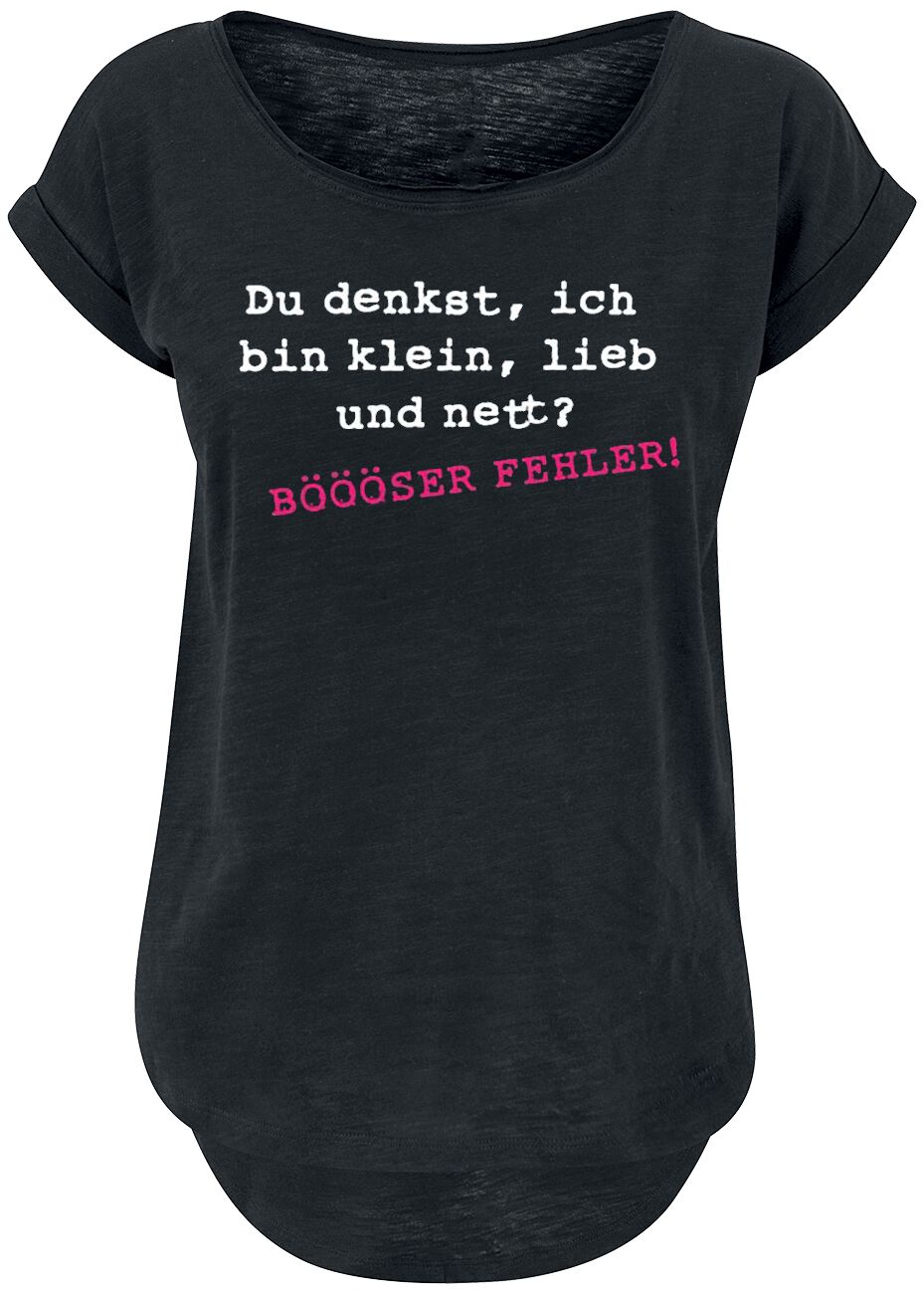 Sprüche BÖÖÖSER FEHLER! T-Shirt schwarz in XL