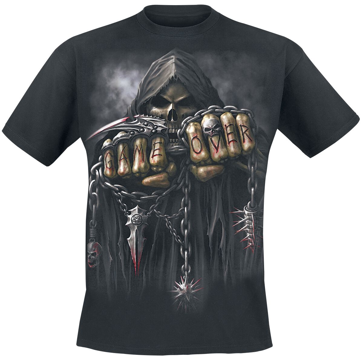 Spiral - Gothic T-Shirt - Game Over - S - für Männer - Größe S - schwarz
