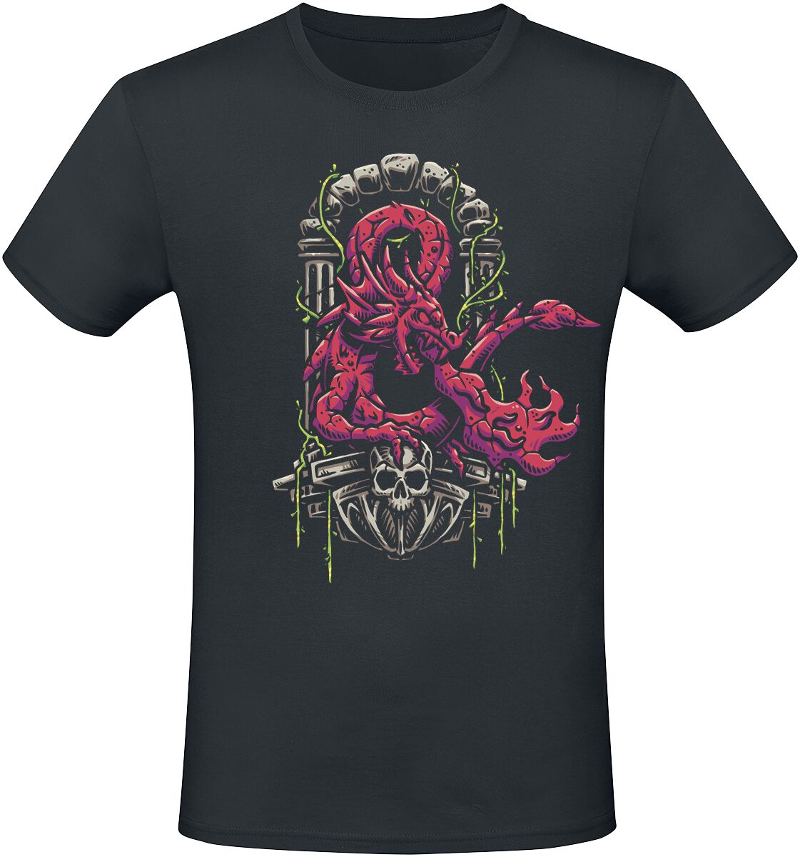 Dungeons and Dragons Ampersand Dragon T-Shirt schwarz in L