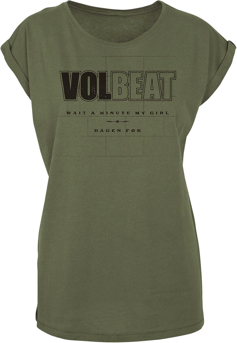 Image of Volbeat Wait A Minute My Girl Girl-Shirt sand