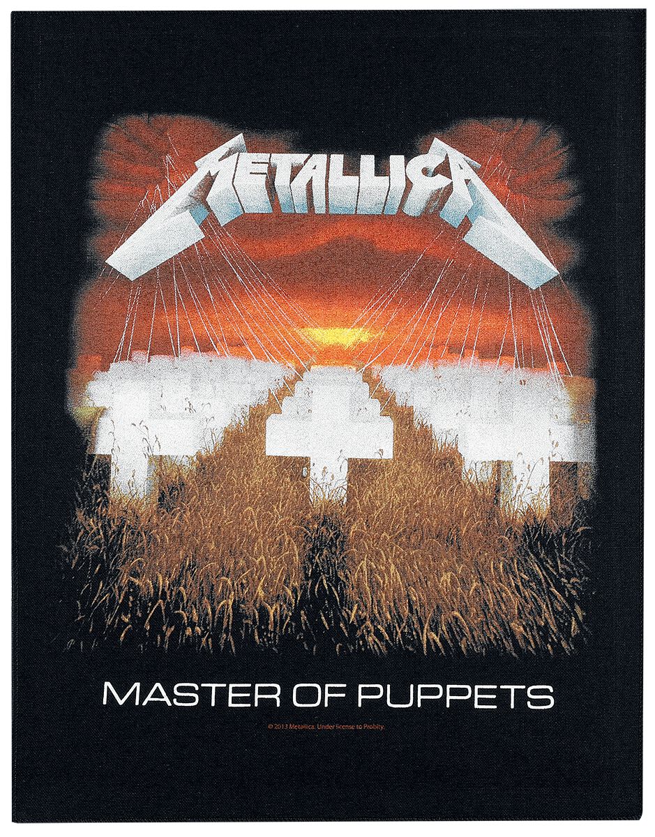 Metallica Backpatch - Master Of Puppets   - Lizenziertes Merchandise!