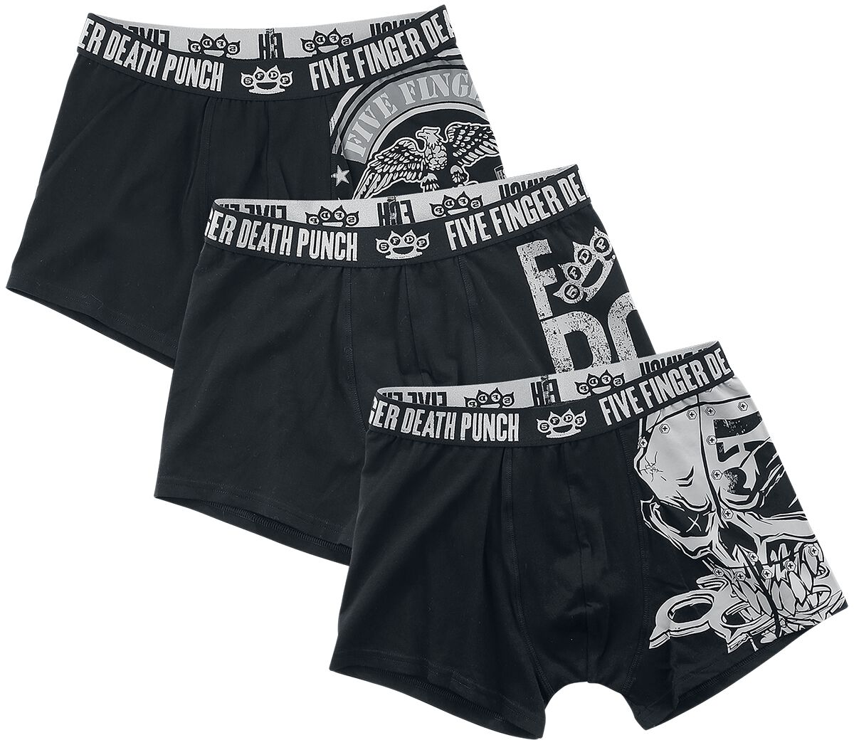 Image of Five Finger Death Punch EMP Signature Collection Boxershort schwarz/grau