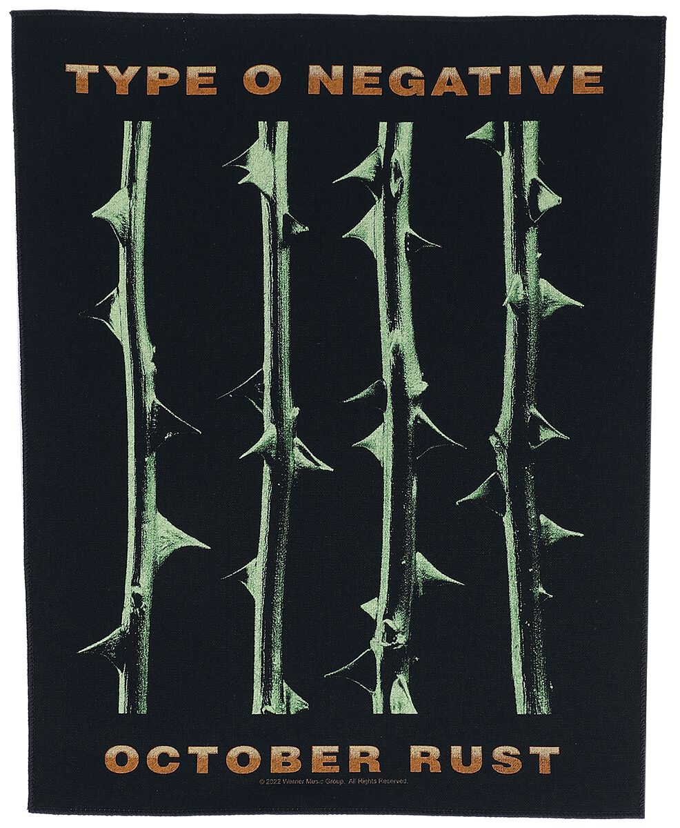 Type O Negative Backpatch - October Rust - multicolor  - Lizenziertes Merchandise!