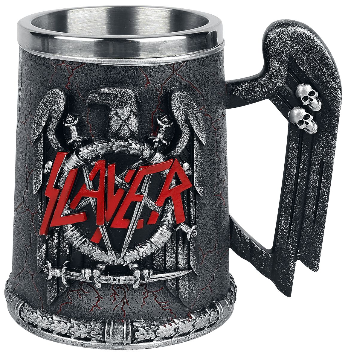 Slayer Bierkrug - Eagle Logo - Tankard - multicolor  - Lizenziertes Merchandise!
