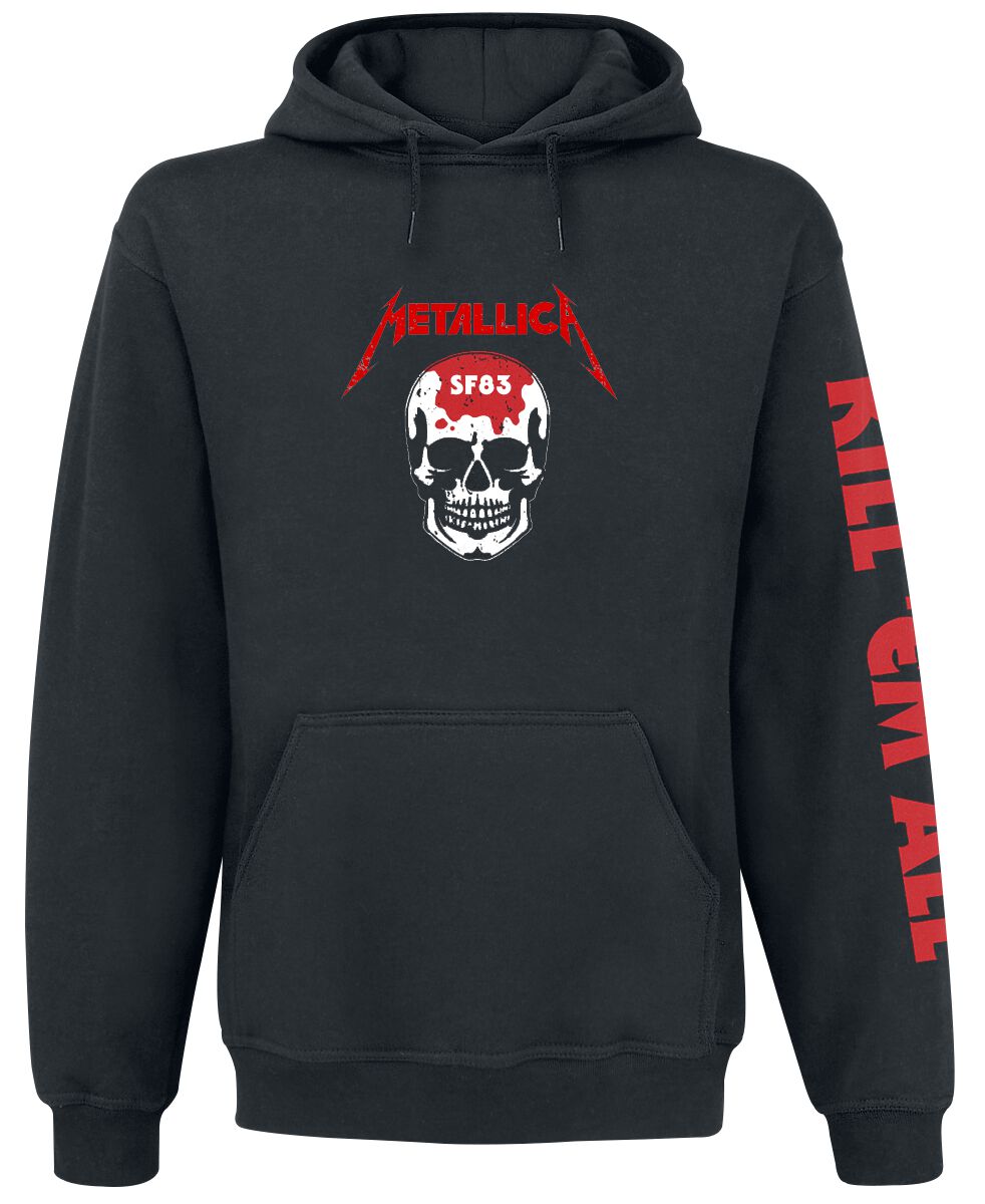 Metallica Kapuzenpullover - Kill `Em All - Skull - S bis XXL - für Männer - Größe L - schwarz  - EMP exklusives Merchandise!