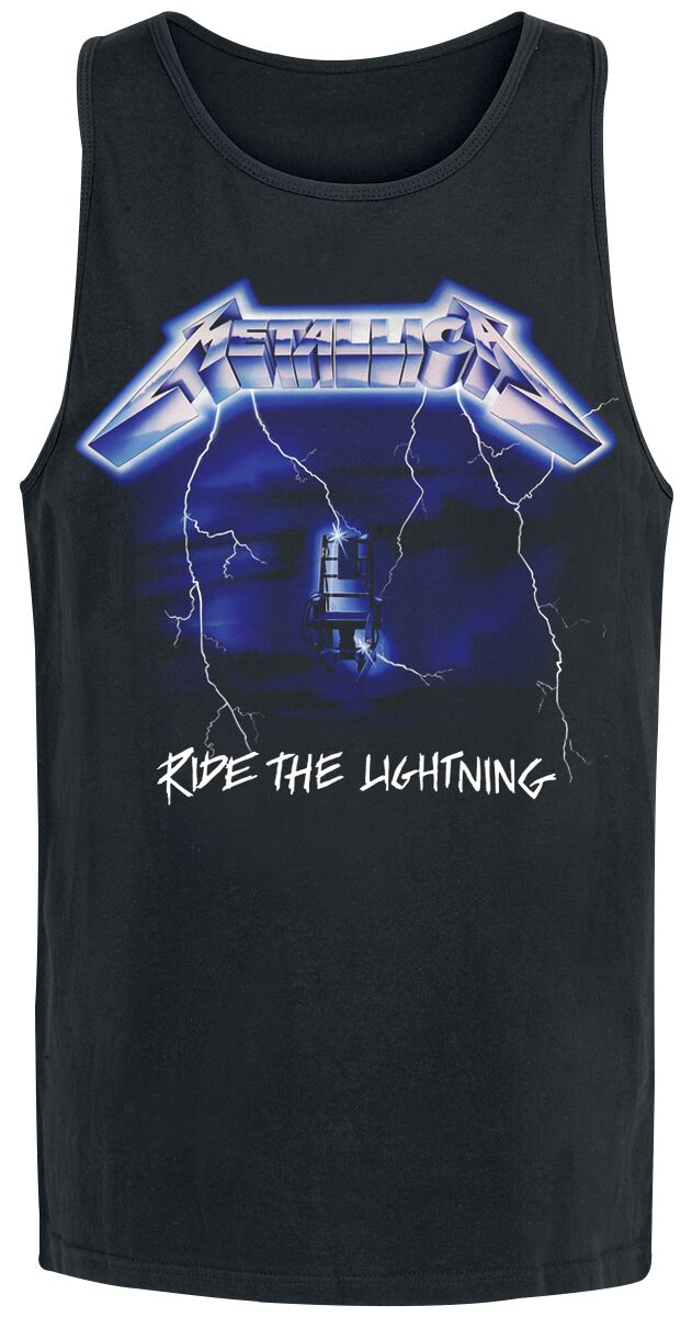 Metallica Tank-Top - Ride The Lightning - M bis 5XL - für Männer - Größe M - schwarz  - Lizenziertes Merchandise!
