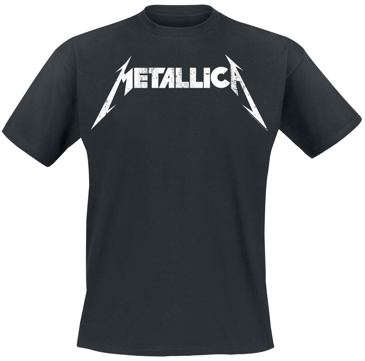 Metallica T-Shirt - Textured Logo - S bis 5XL - für Männer - Größe XL - schwarz  - Lizenziertes Merchandise!