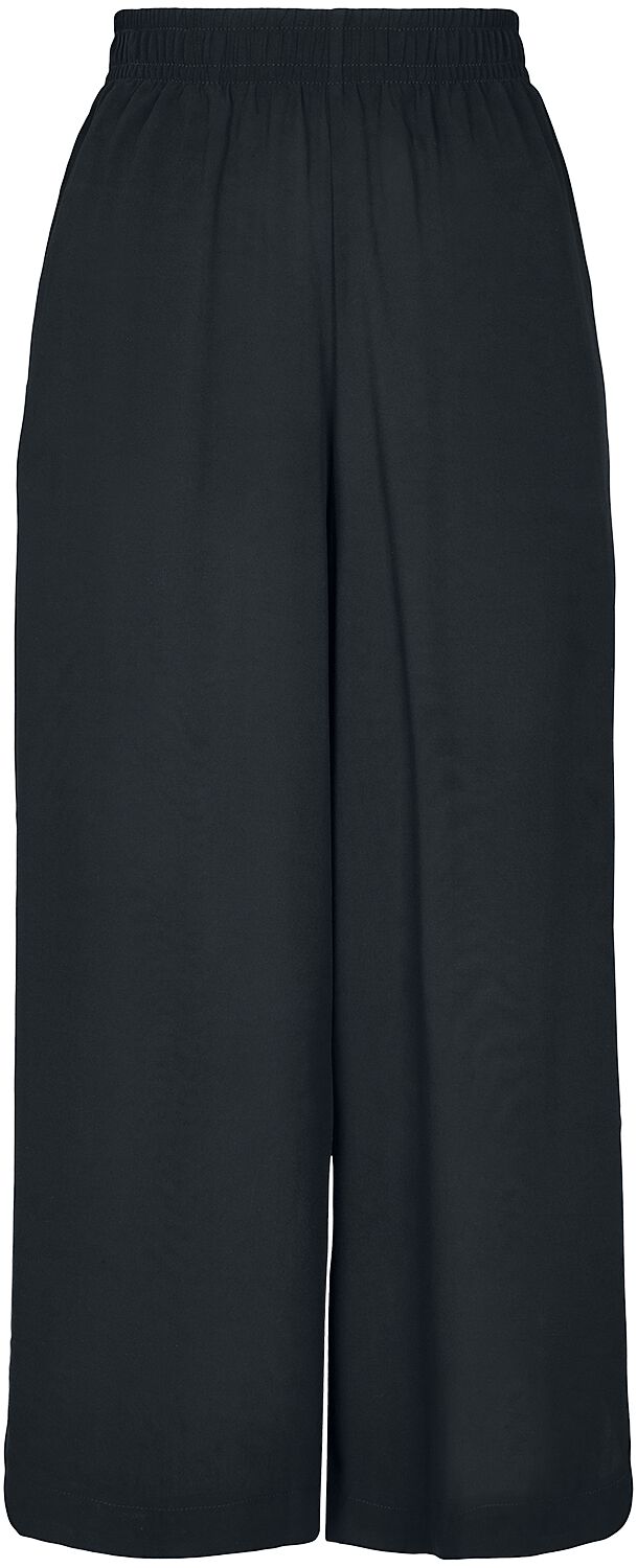 Urban Classics Stoffhose - Ladies Wide Viscose Culotte - XS bis XL - für Damen - Größe M - schwarz