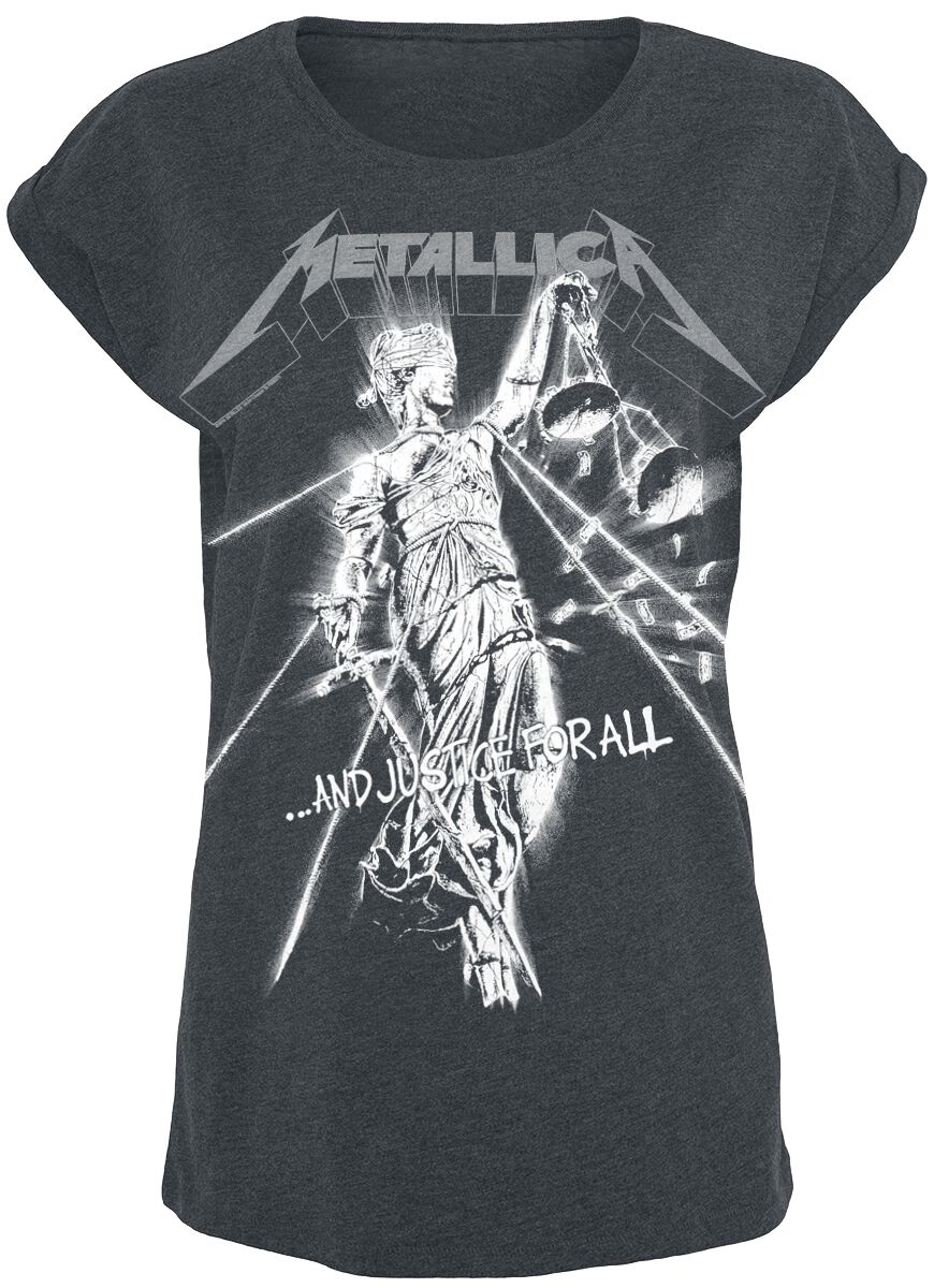 Metallica T-Shirt - Raining Light - S bis 5XL - für Damen - Größe 3XL - grau  - Lizenziertes Merchandise!