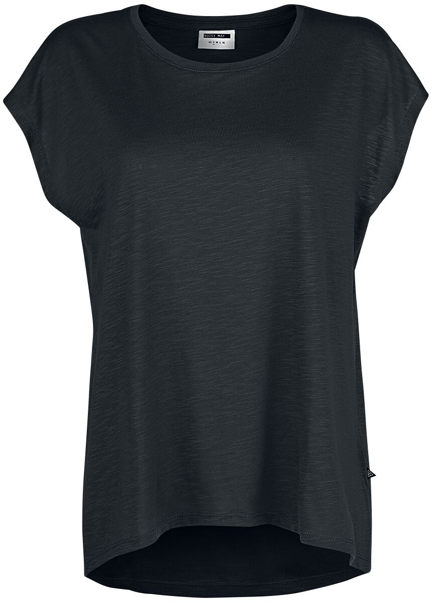Noisy May T-Shirt - NMMathilde Loose Long Top - XS bis XL - für Damen - Größe S - schwarz