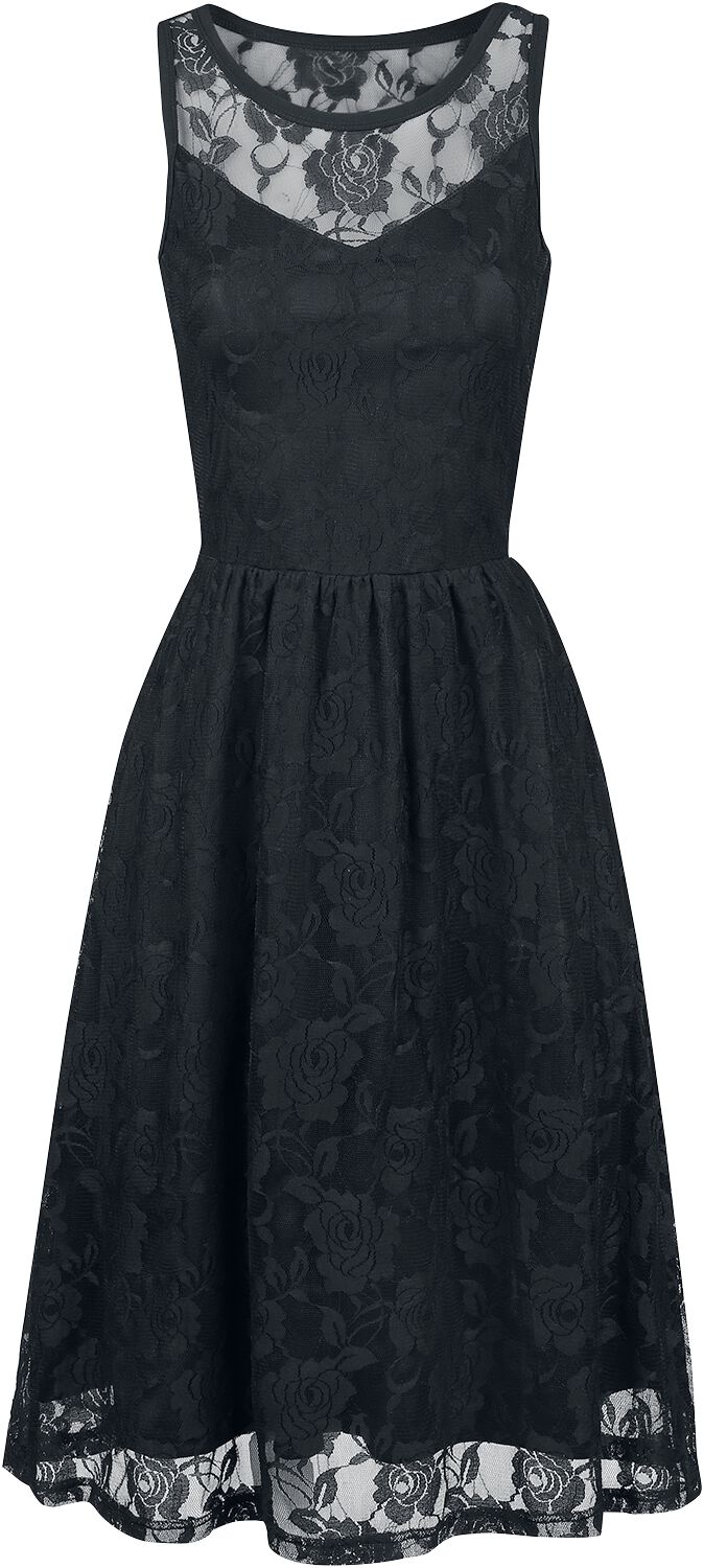 Gothicana by EMP - Gothic Kleid knielang - Sleeveless Lace Dress - S bis 5XL - für Damen - Größe 3XL - schwarz