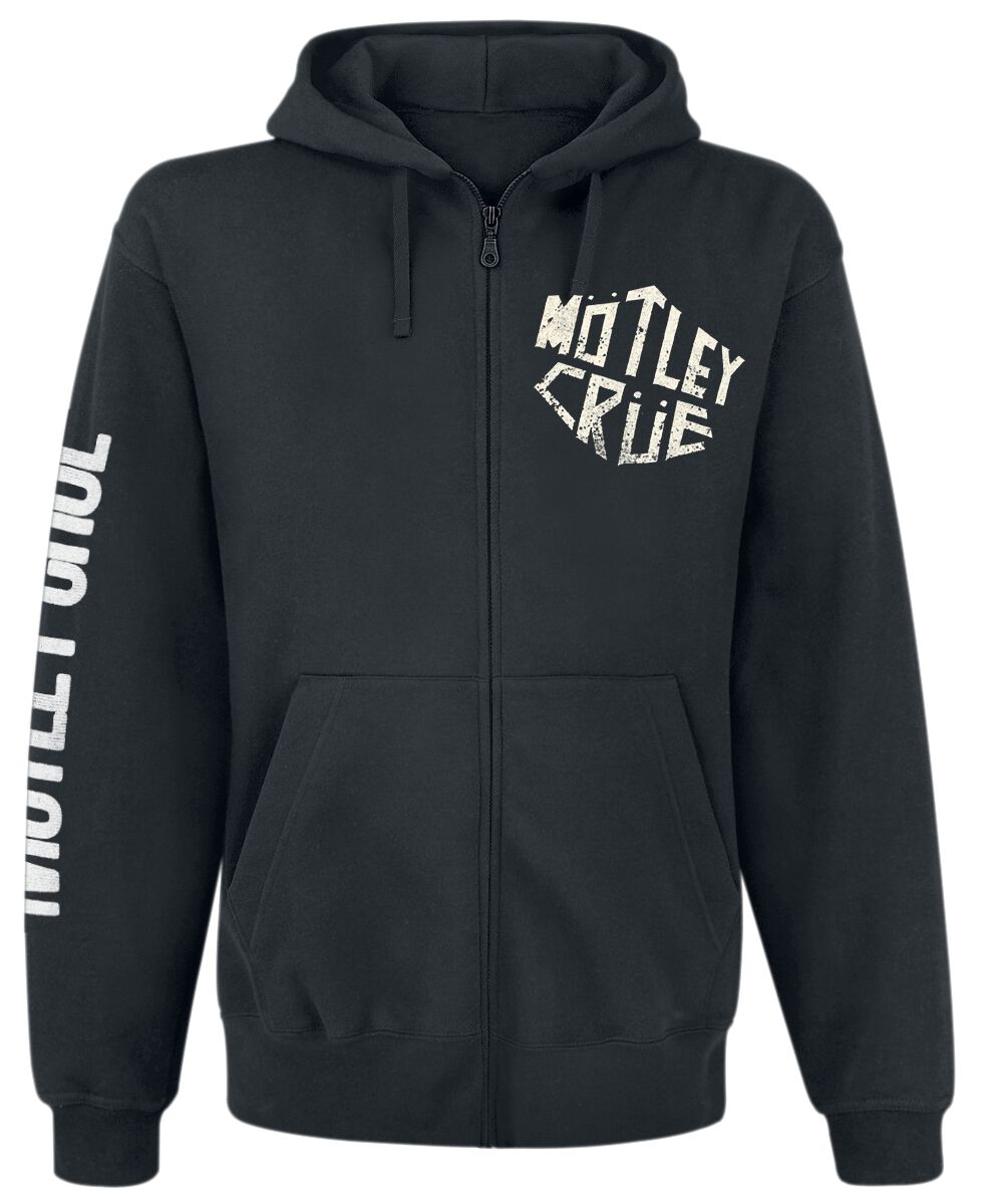 Mötley Crüe Kapuzenpullover - Pentagram - S bis XXL - für Männer - Größe M - schwarz  - Lizenziertes Merchandise!